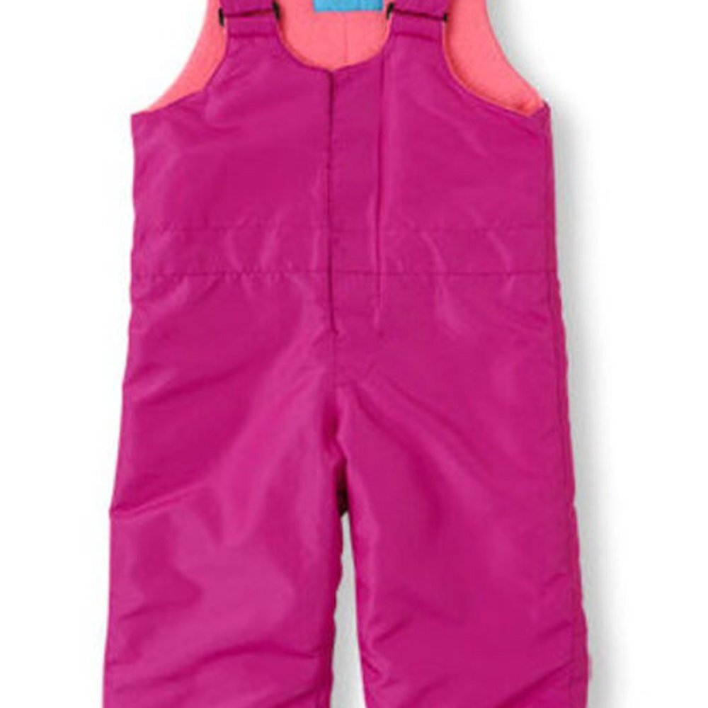 NWT The Children's Place Toddler Baby Girls Snow Overalls Fleece-lined B… - Picture 3 of 4
